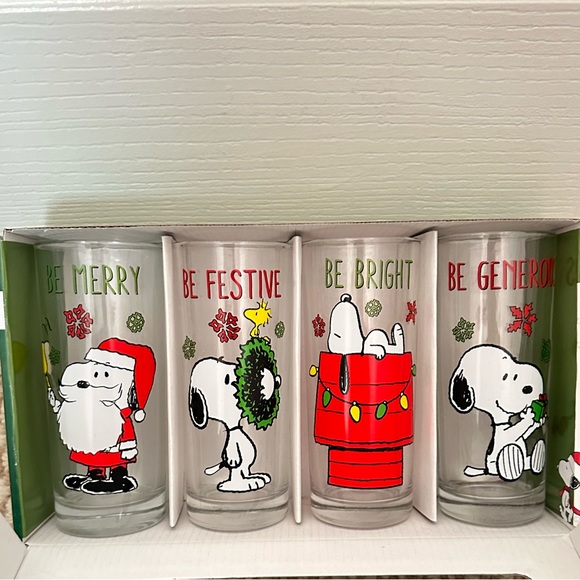 Dining Peanuts Glassware Set Of Four 295 Ml Poshmark